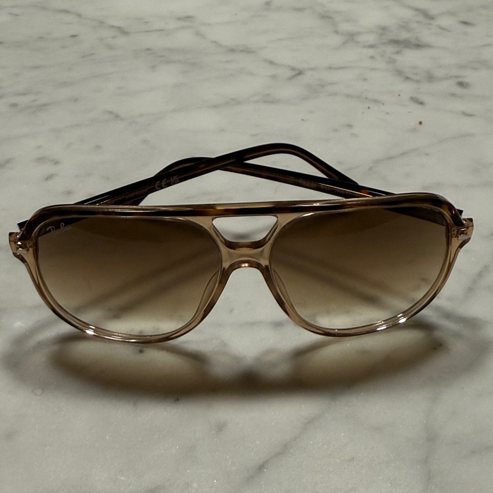 Ray-Ban Brown Tortoiseshell Frame Sunglasses with Brown Lenses - Picture 2 of 3